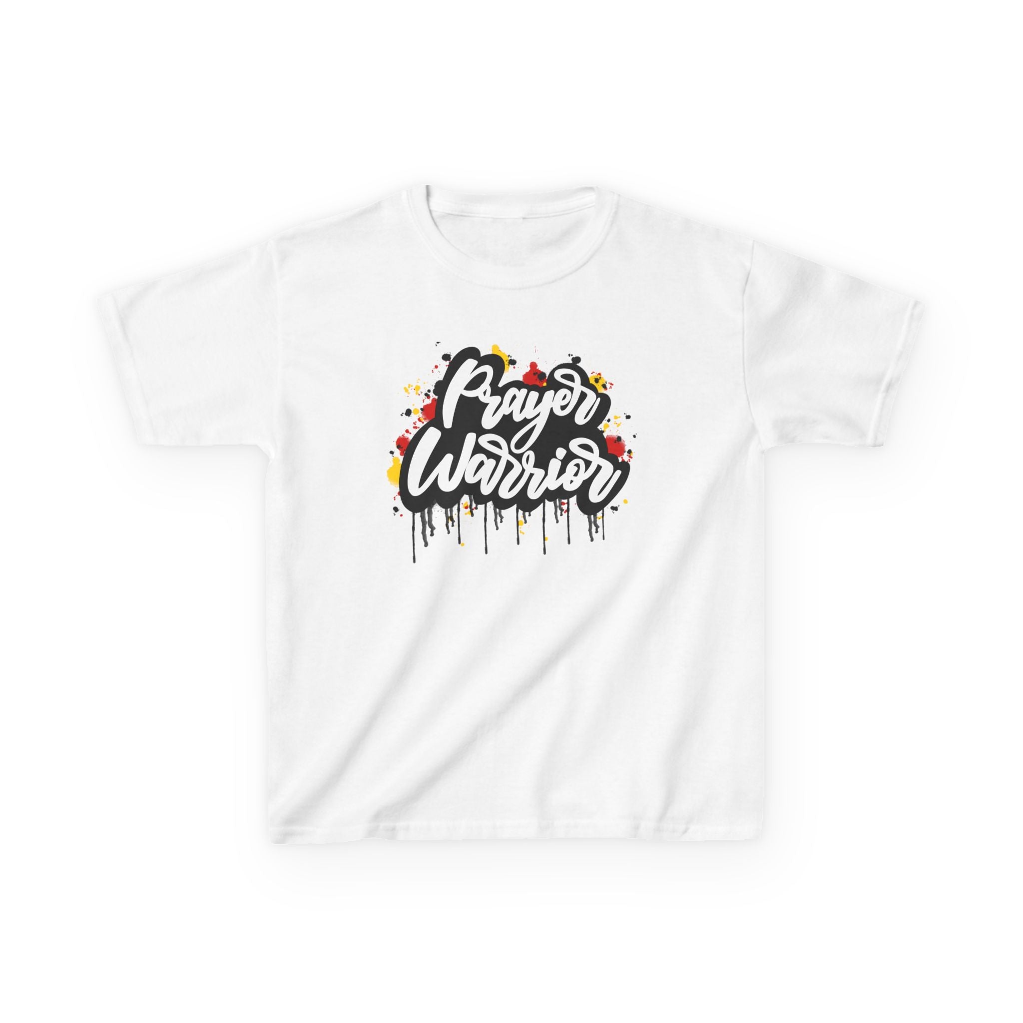 Kids 'Prayer Warrior' Tee — Youth Christian Faith Graphic Shirt