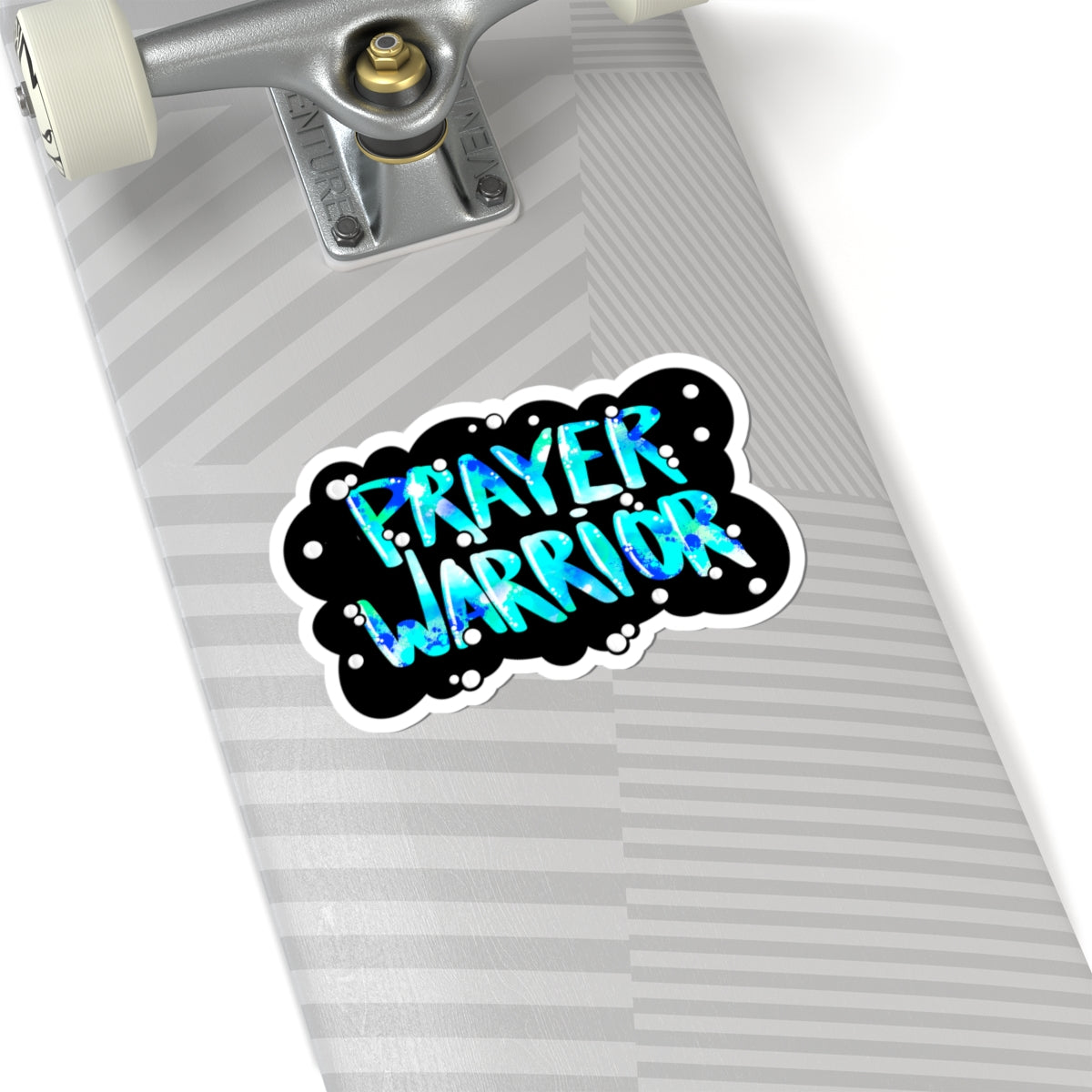 Prayer Warrior Sticker — Faith-Inspired Kiss-Cut Decal