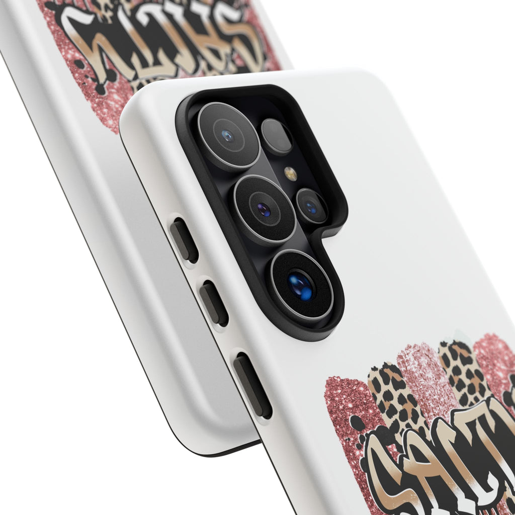 Salty Matthew 5:13 Scripture Leopard Pink Glitter Tough Case — Matthew 5:13 Scripture Phone Cover