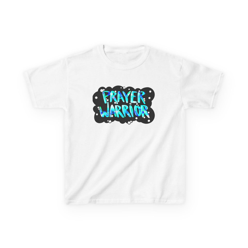 Prayer Warrior Kids T-Shirt — Colorful Faith Graphic Tee
