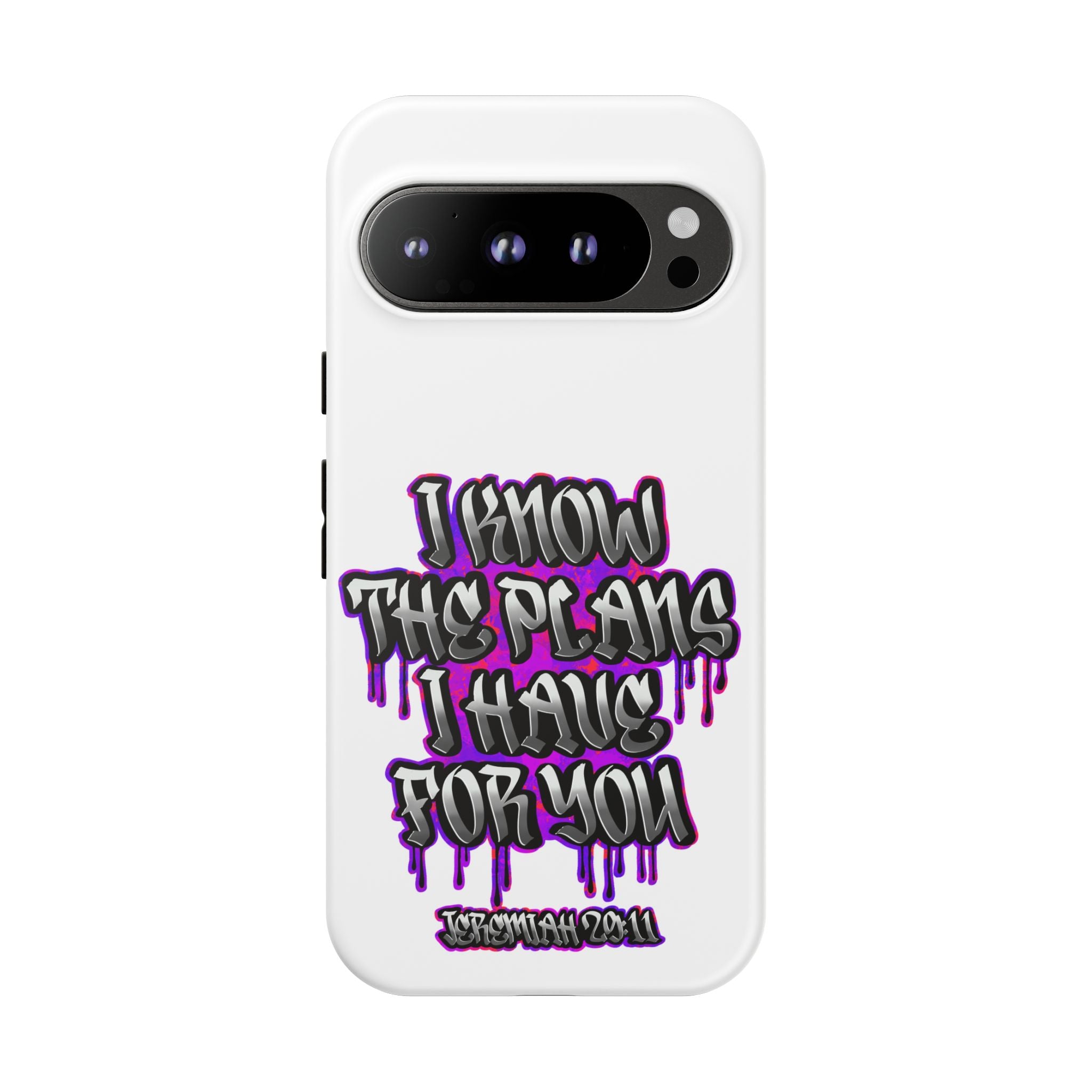 Jeremiah 29:11 Phone Case — "I Know The Plans I Have For You" Christian Bible Verse Protective Case
