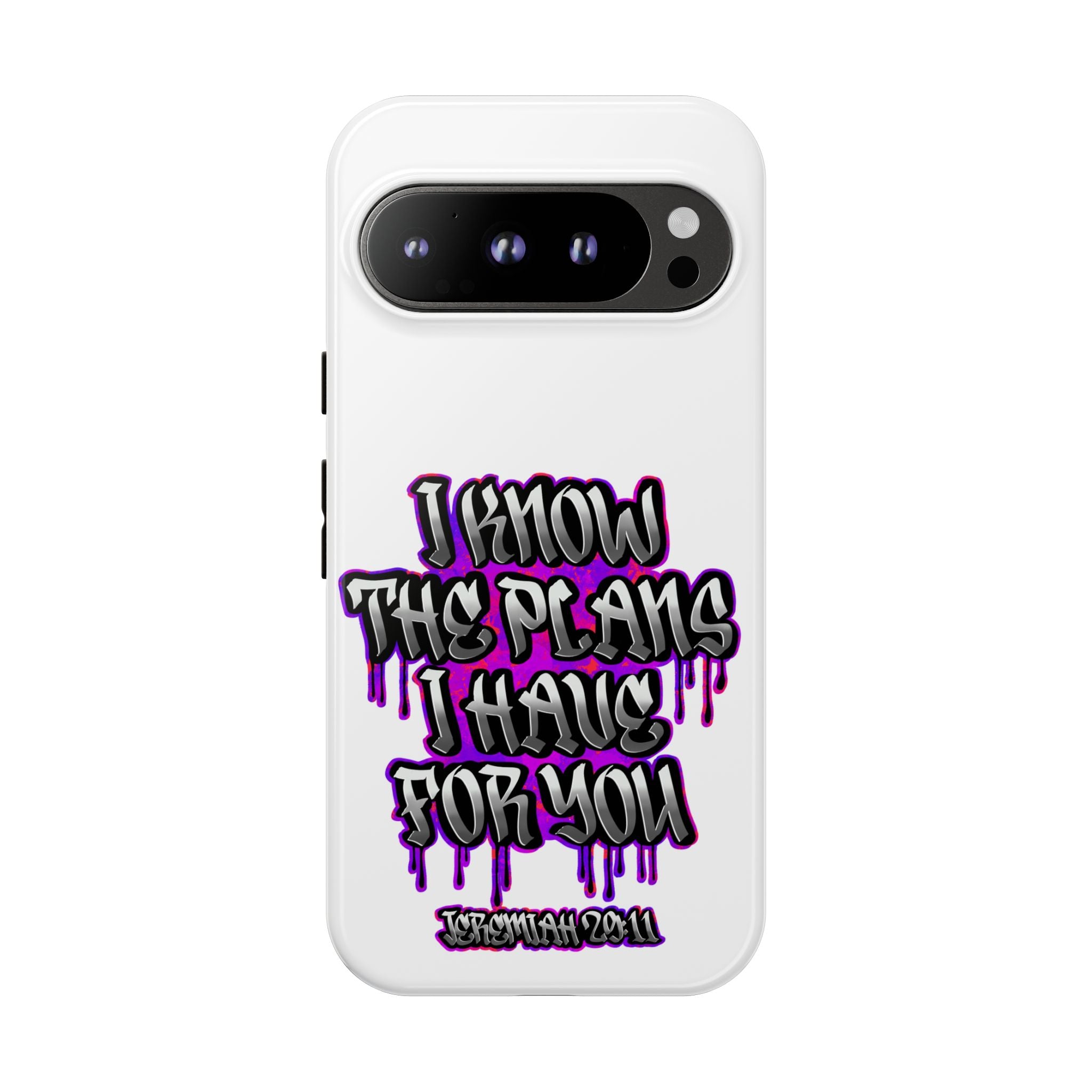 Jeremiah 29:11 Phone Case — "I Know The Plans I Have For You" Christian Bible Verse Protective Case