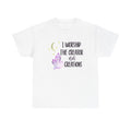 Christian Graphic Tee - "I Worship The Creator Not Creations" Crystal Moon Faith T-Shirt