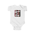 Infant Bodysuit - "Jesus is King" Floral Stripe Baby Onesie, Christian Newborn Gift