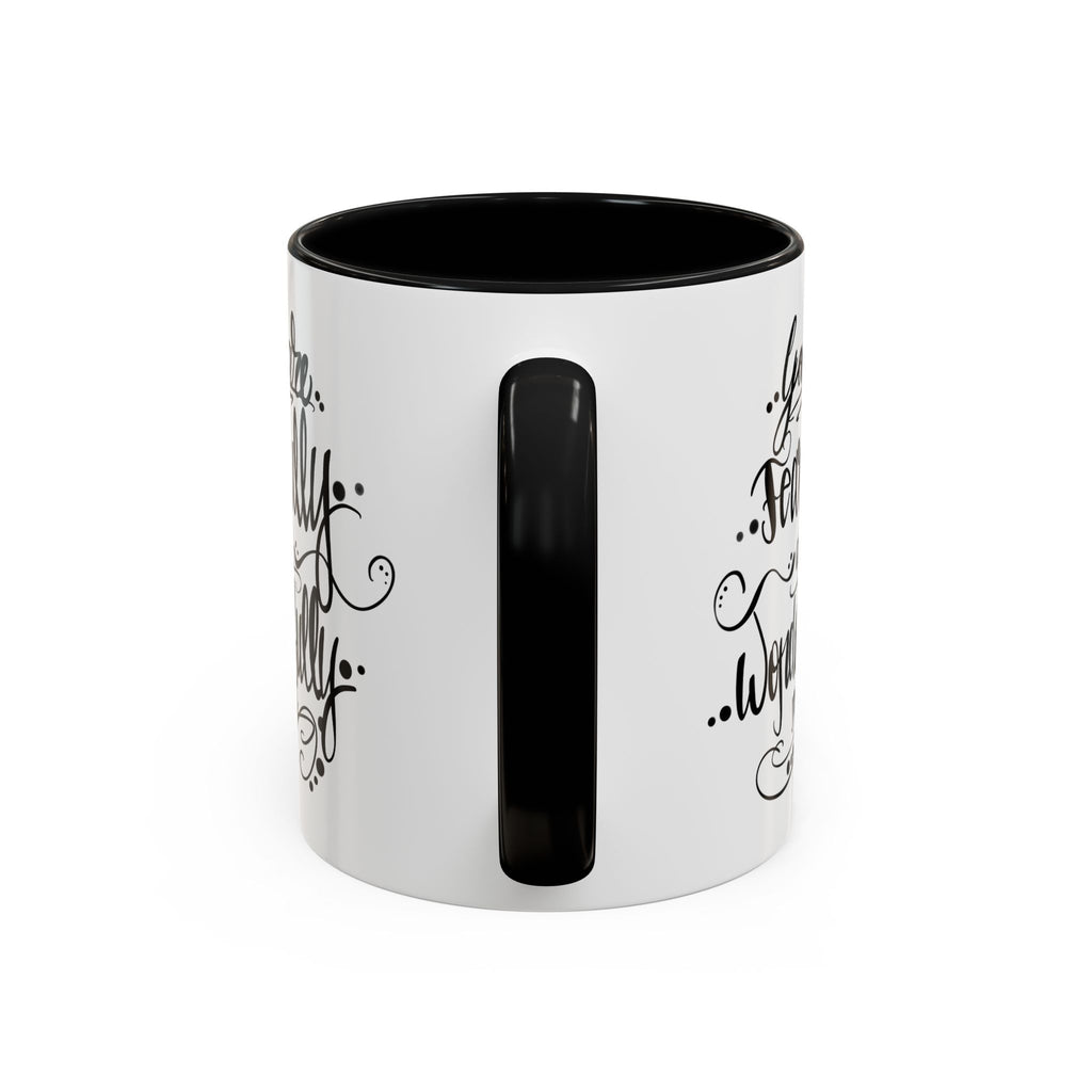 Inspirational Coffee Mug — "You Are Fearfully and Wonderfully Made" Accent Mug