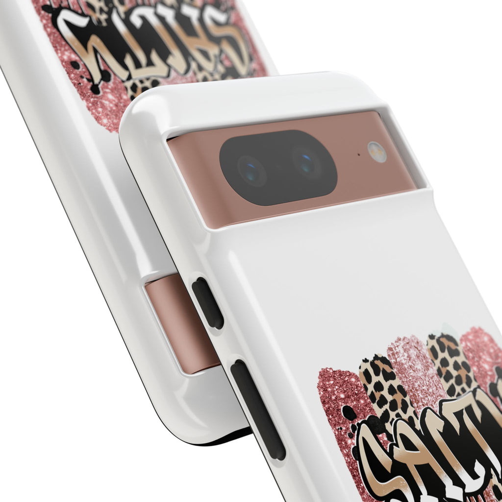 Salty Matthew 5:13 Scripture Leopard Pink Glitter Tough Case — Matthew 5:13 Scripture Phone Cover