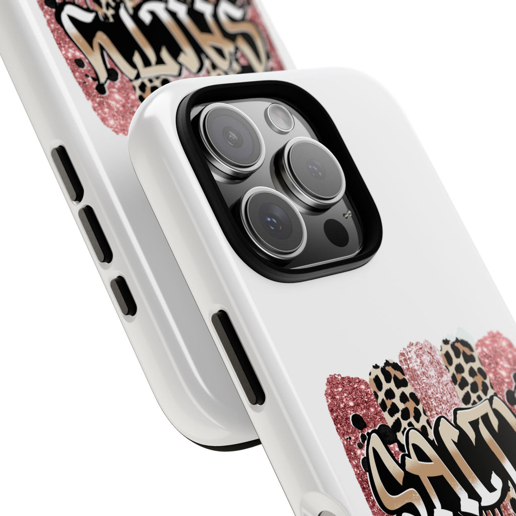 Salty Matthew 5:13 Scripture Leopard Pink Glitter Tough Case — Matthew 5:13 Scripture Phone Cover