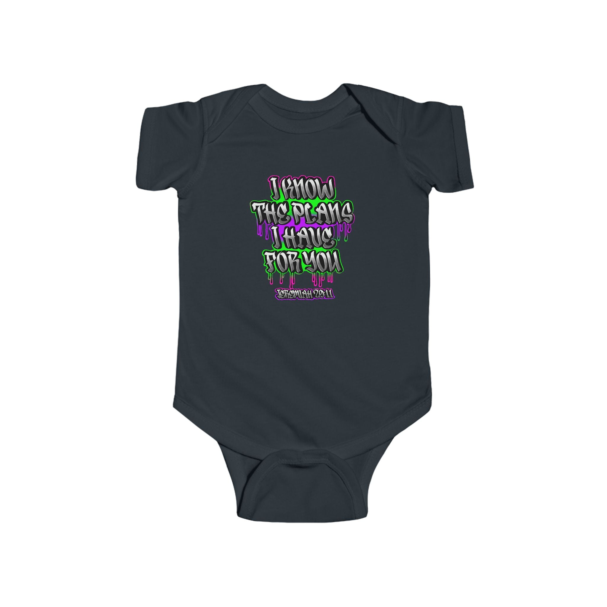 Infant Bodysuit “I Know The Plans I Have For You” Inspirational Baby Onesie