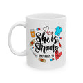 She is Strong Proverbs Nurse Life Ceramic Coffee Mug (11oz/15oz)