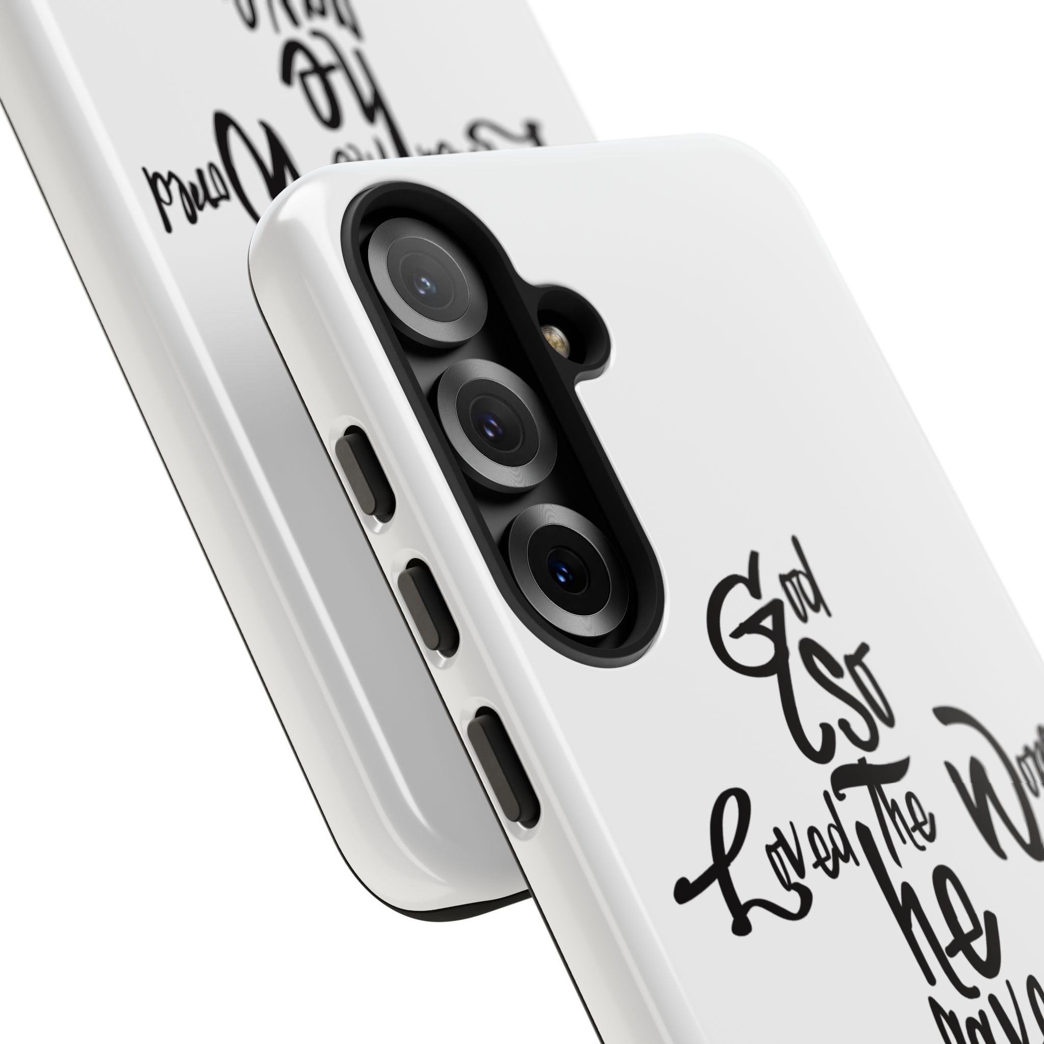 John 3:16 Bible Verse Christian Cross Phone Case — “God So Loved the World He Gave His Only Son”