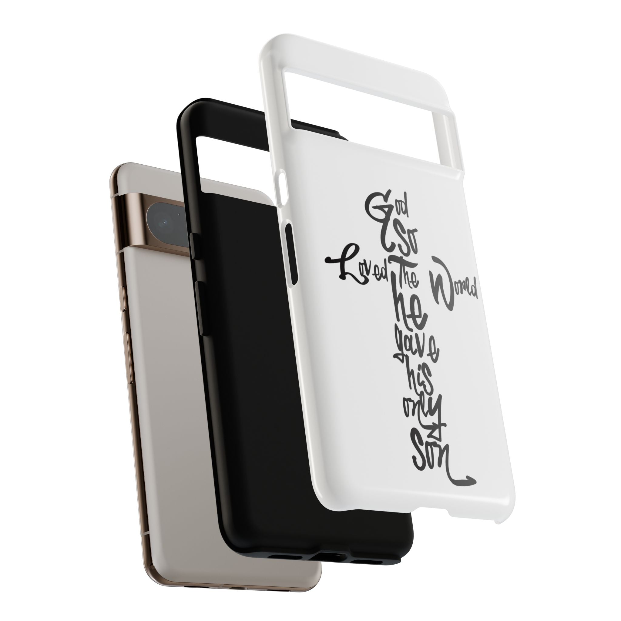 John 3:16 Bible Verse Christian Cross Phone Case — “God So Loved the World He Gave His Only Son”