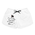 Faith Script Women's Shorts — "I Can Do All Things Through Christ" Scripture Lounge Shorts