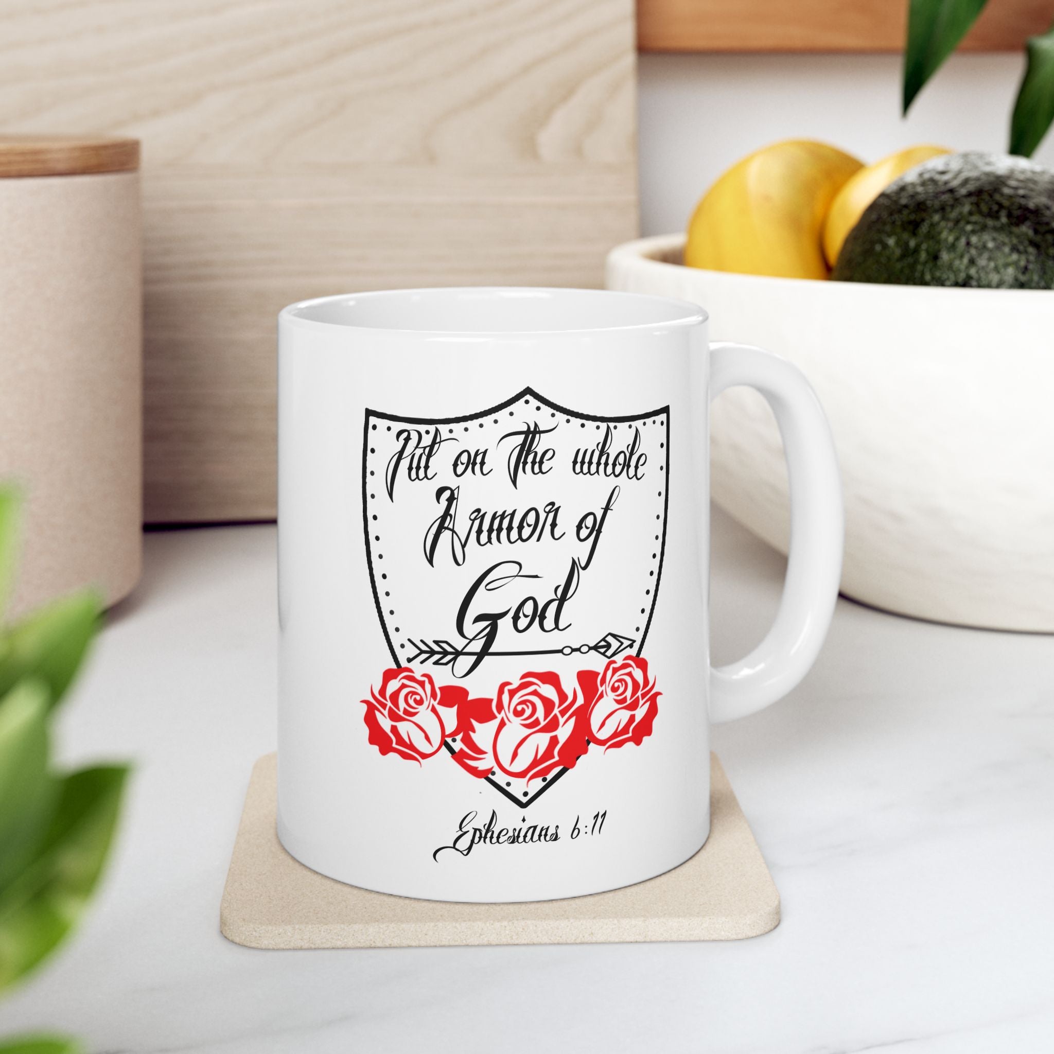 Armor of God Scripture Bible Verse Coffee Cup (11oz/15oz)