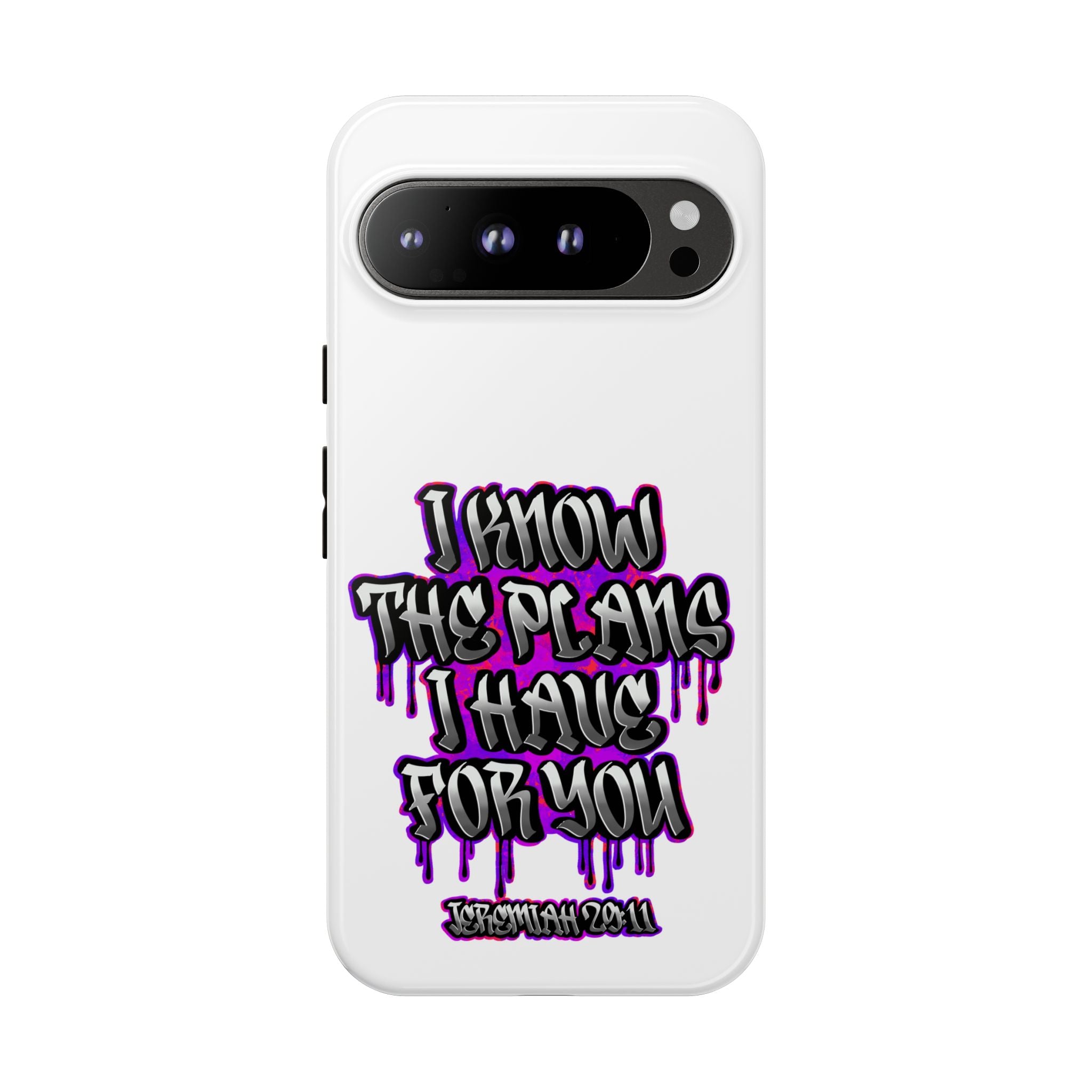 Jeremiah 29:11 Phone Case — "I Know The Plans I Have For You" Christian Bible Verse Protective Case