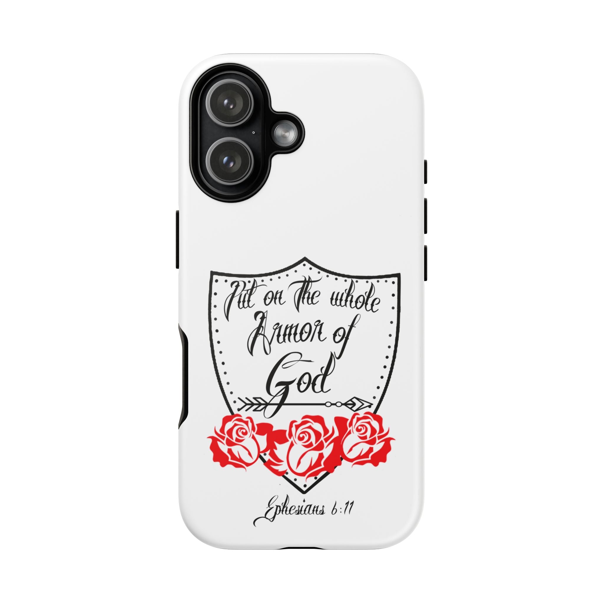Armor of God Phone Case — Ephesians 6:11 Christian Floral Protective Cover