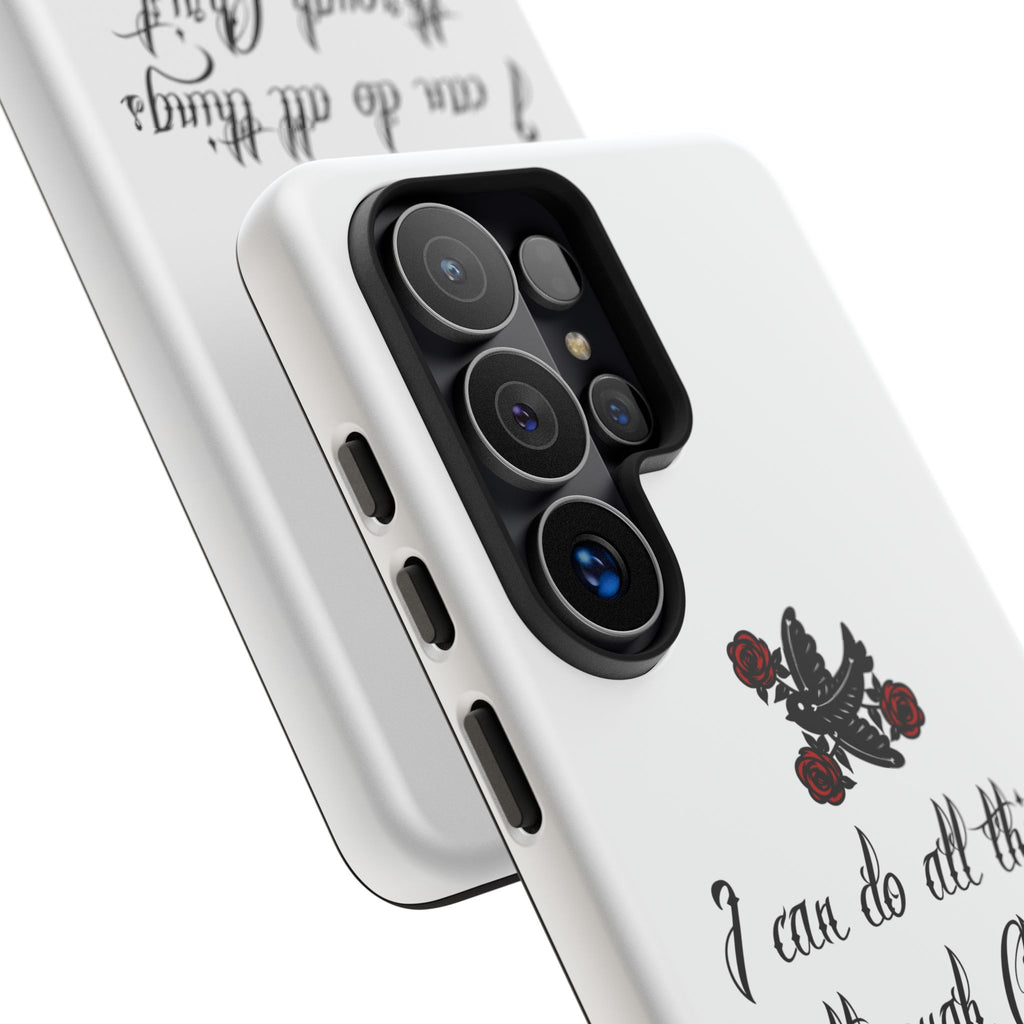 Christian Phone Case — "I can do all things through Christ" (Philippians 4:13)