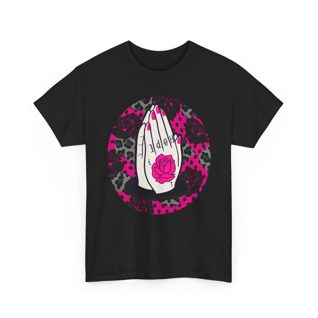 Praying Hands Hope Tattoo Christian Tee