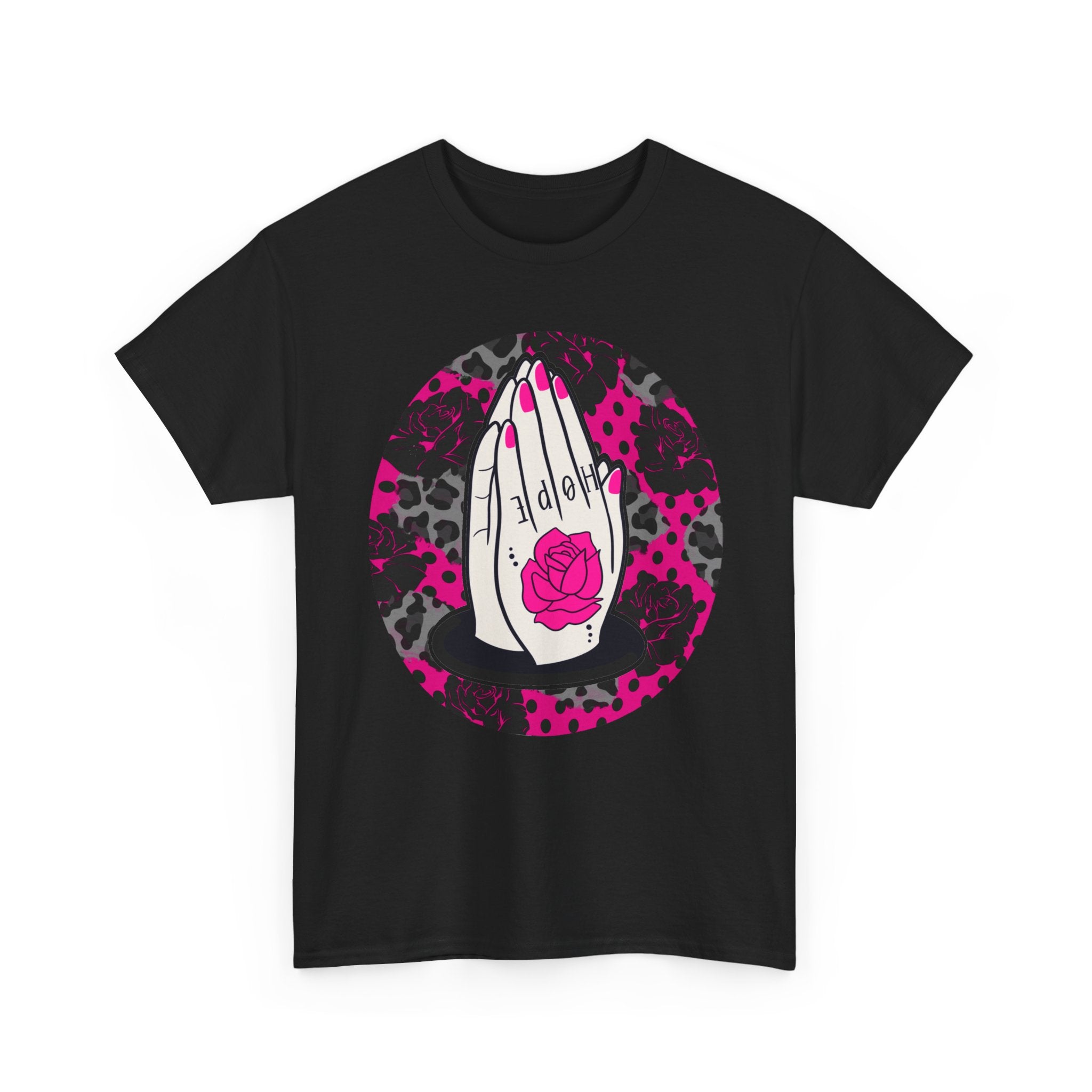 Praying Hands Hope Tattoo Christian Tee