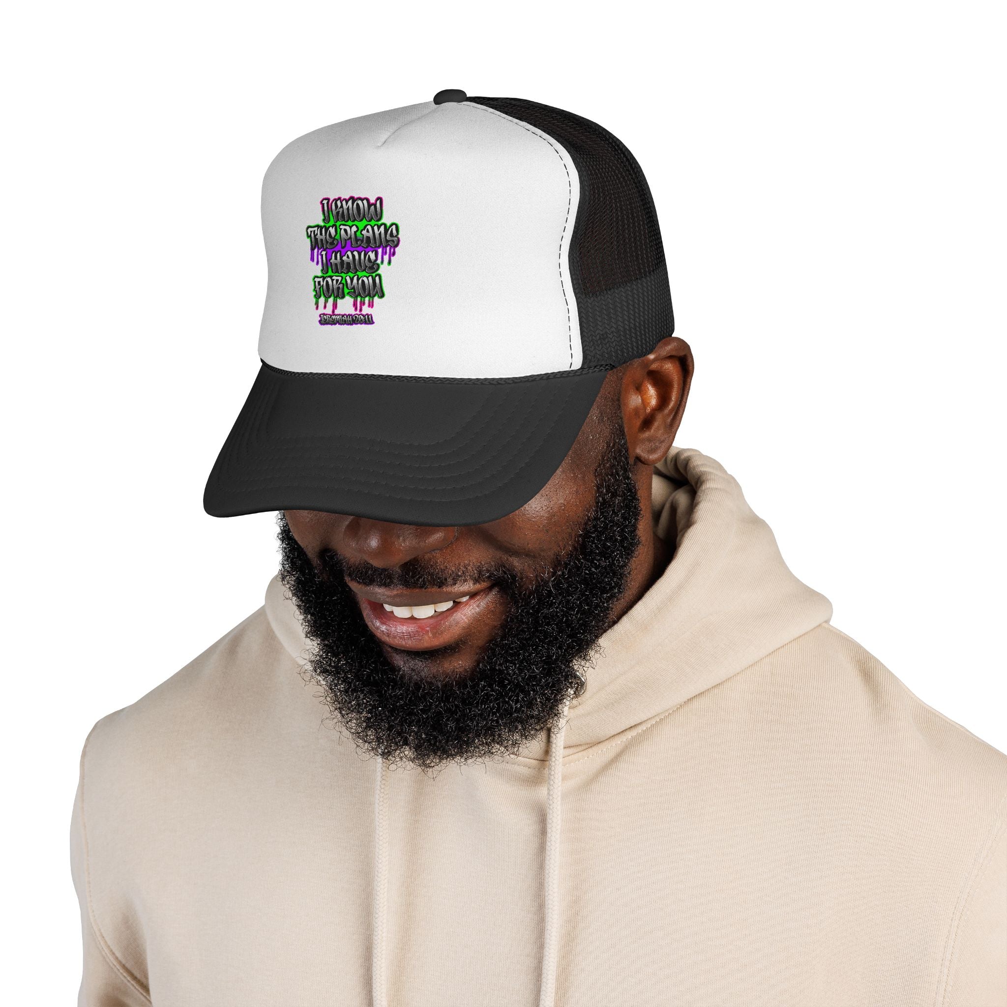 Jeremiah 29:11 Scripture Graffiti Trucker Caps