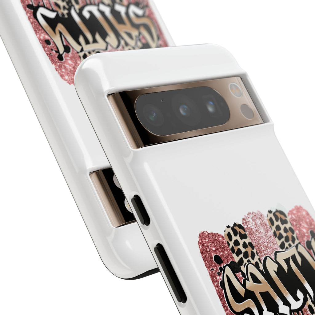 Salty Matthew 5:13 Scripture Leopard Pink Glitter Tough Case — Matthew 5:13 Scripture Phone Cover