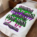 Velveteen Plush Blanket — "I Know The Plans I Have For You" Jeremiah 29:11 Inspirational Throw
