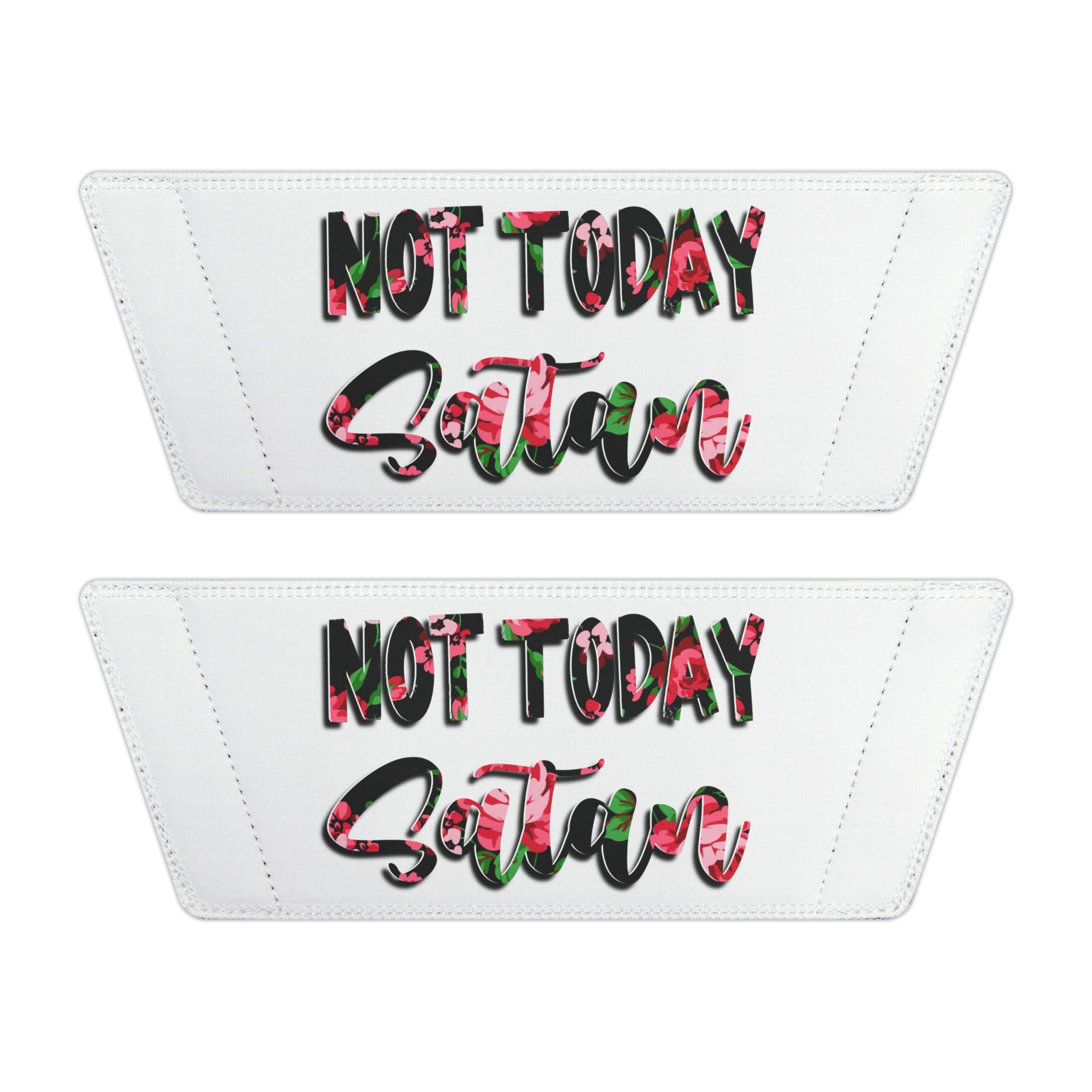 Not today Satan Christian Women's Removable-Strap Sandals