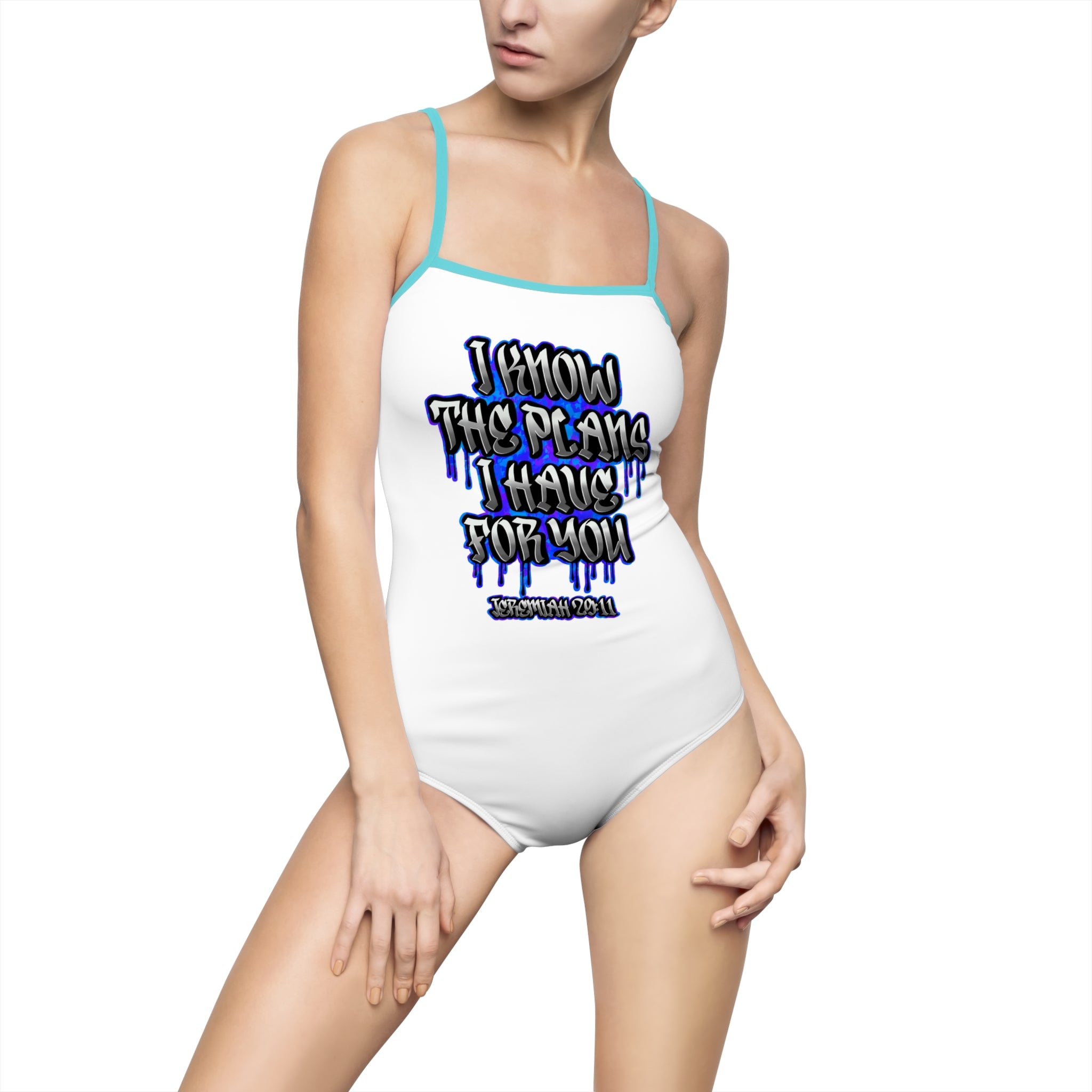 Women's One-piece Swimsuit Jeremiah 29:11 Bible Verse