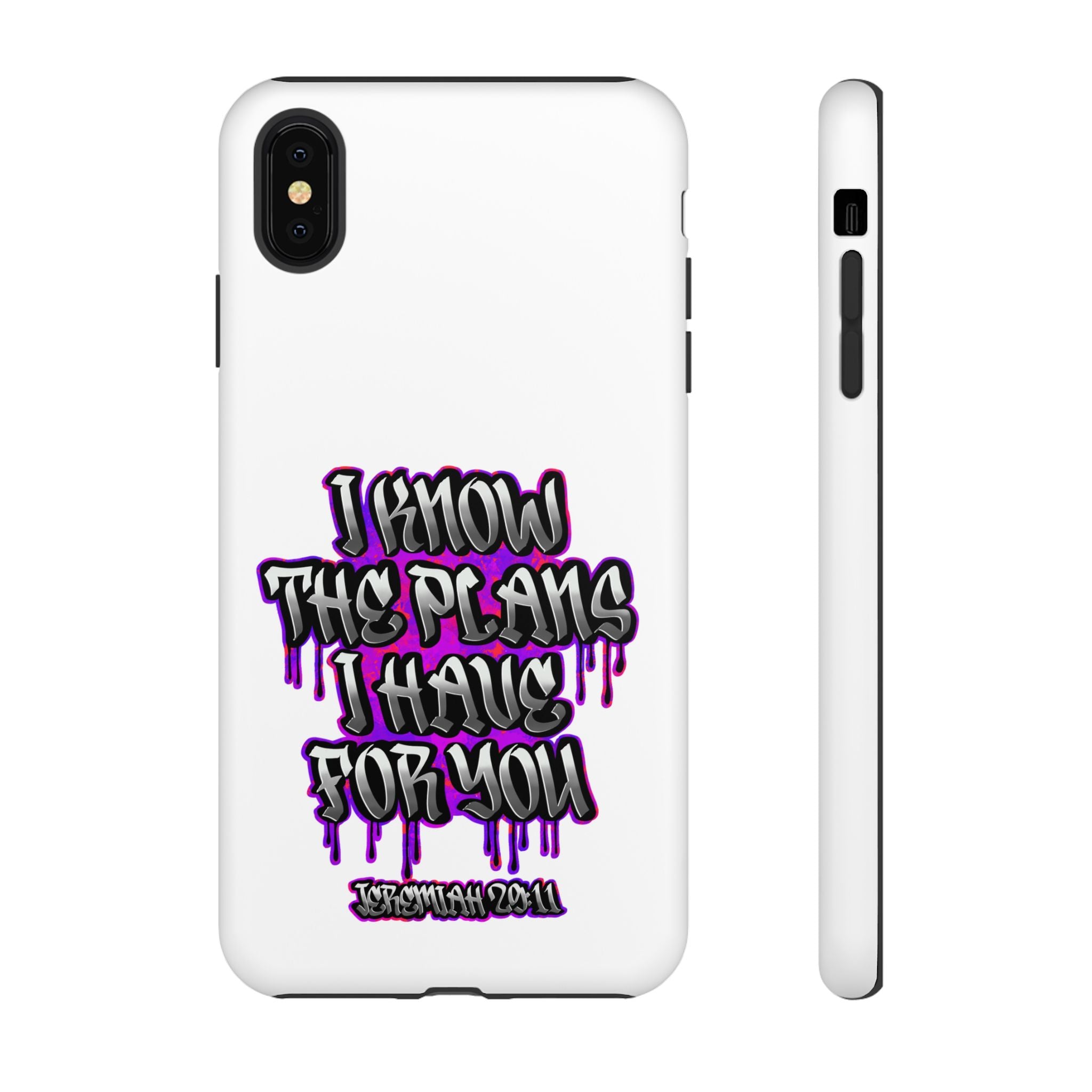 Jeremiah 29:11 Phone Case — "I Know The Plans I Have For You" Christian Bible Verse Protective Case