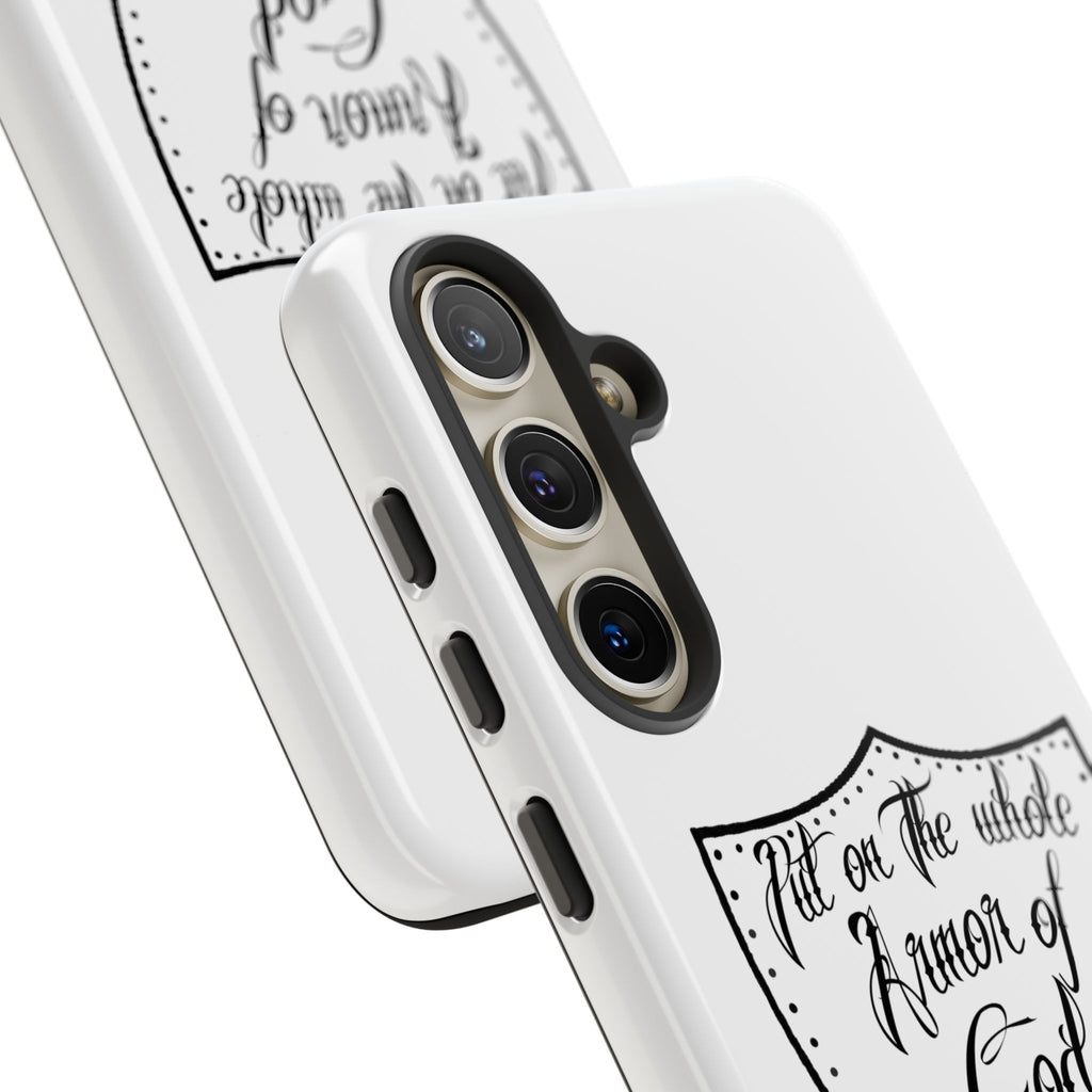 Armor of God Phone Case — Ephesians 6:11 Christian Floral Protective Cover