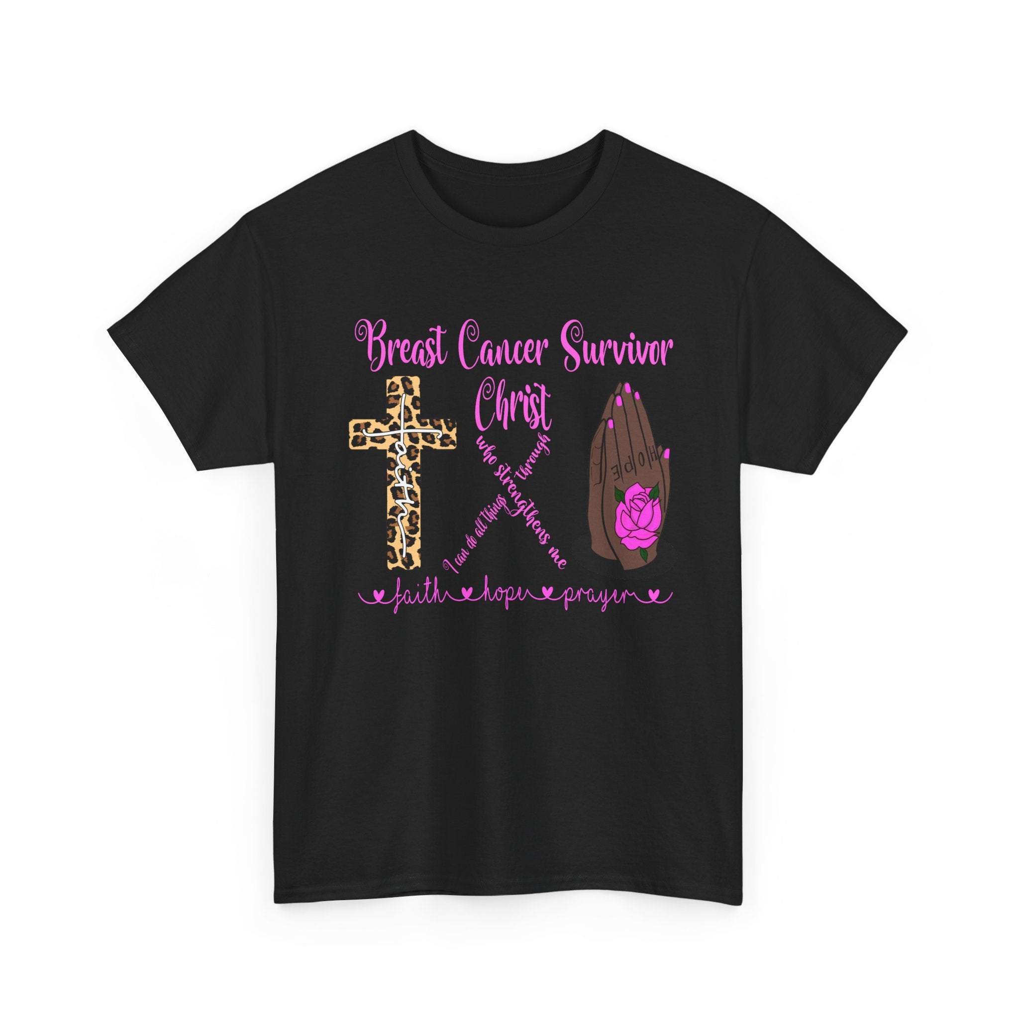 Breast Cancer Survivor Pray Hope Faith T-Shirt