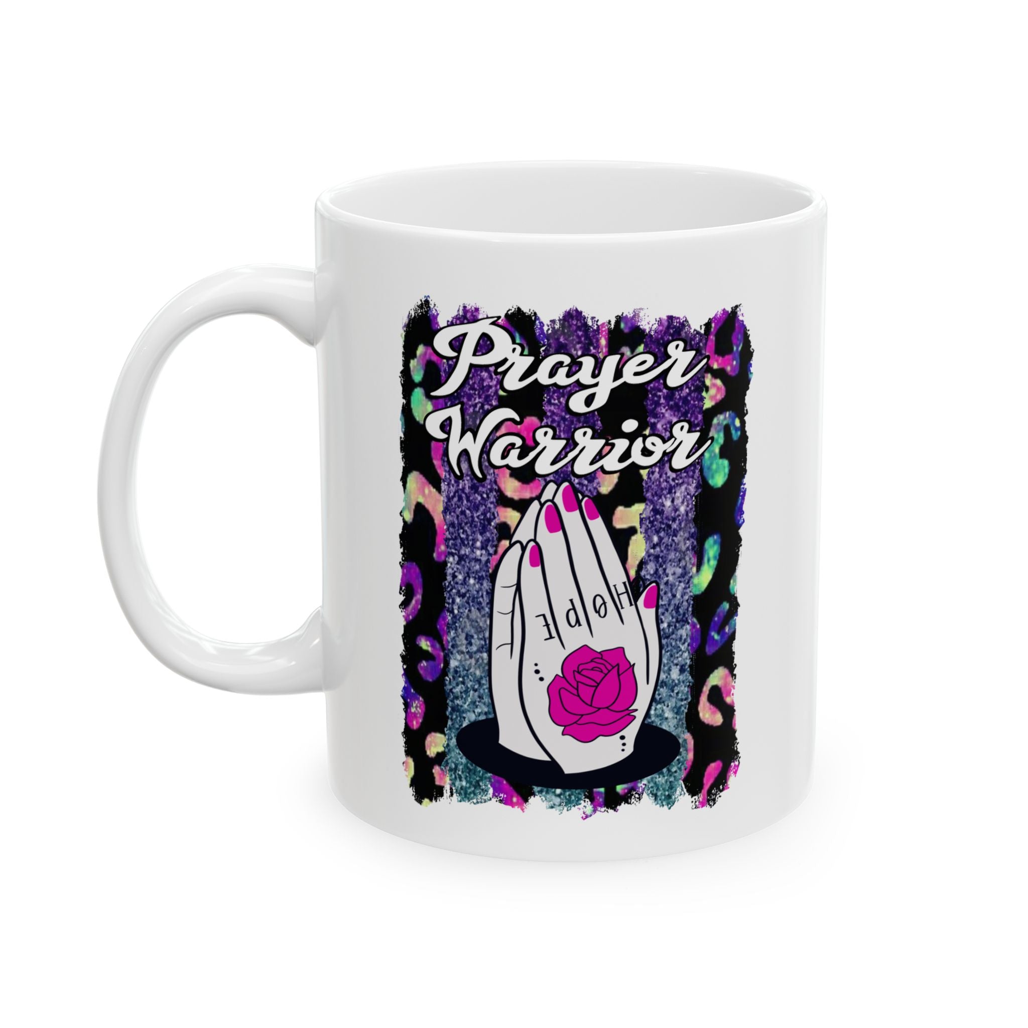 Prayer Warrior Christian Ceramic Mug (11oz & 15oz)