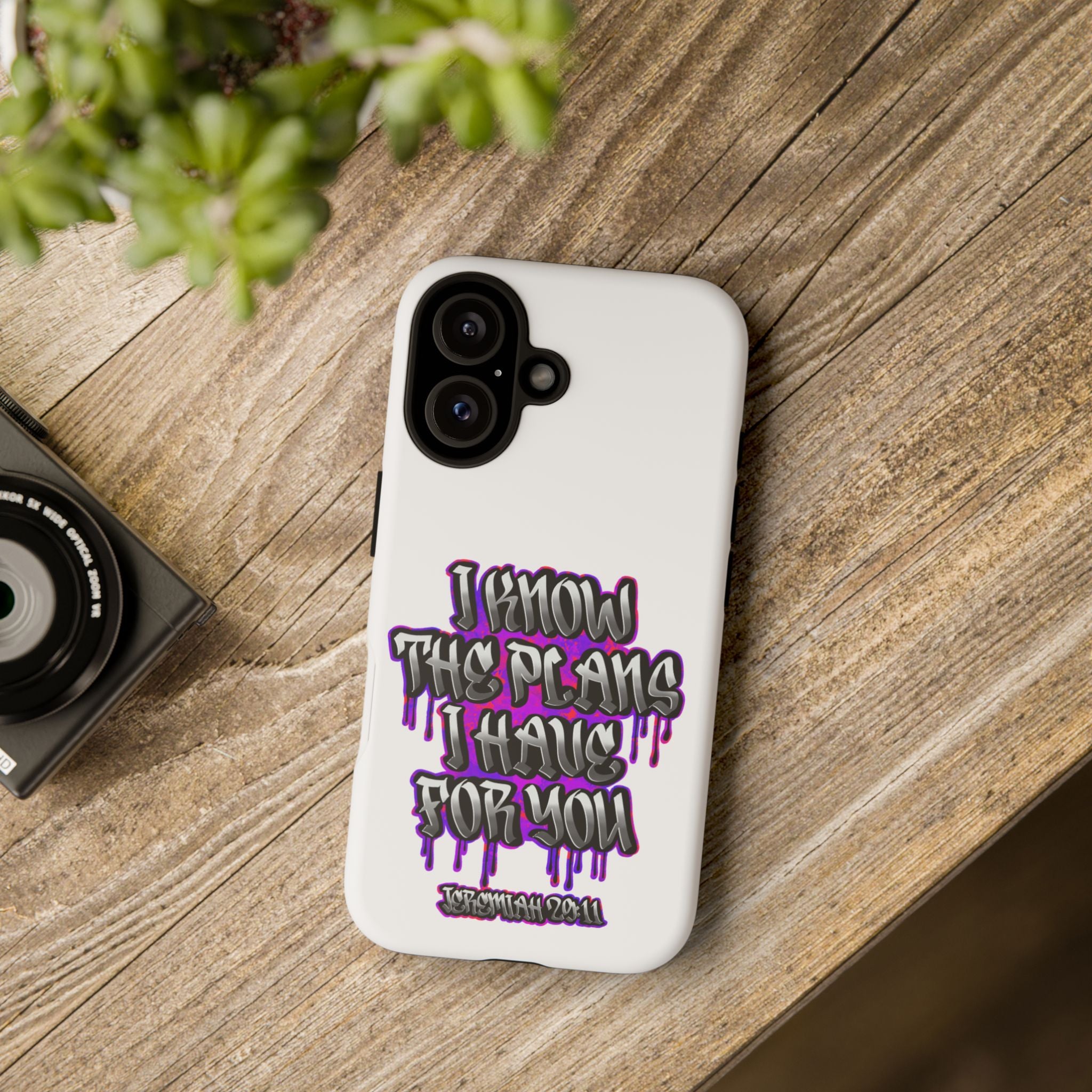 Jeremiah 29:11 Phone Case — "I Know The Plans I Have For You" Christian Bible Verse Protective Case