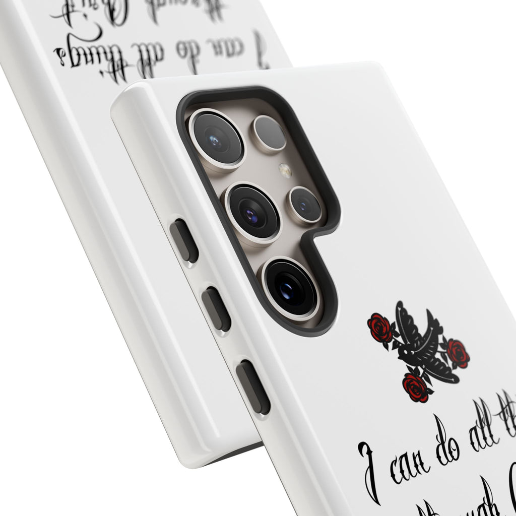 Christian Phone Case — "I can do all things through Christ" (Philippians 4:13)