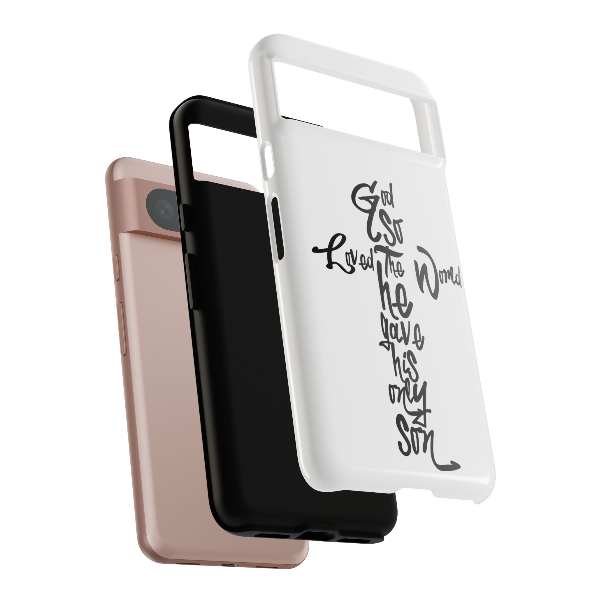 John 3:16 Bible Verse Christian Cross Phone Case — “God So Loved the World He Gave His Only Son”