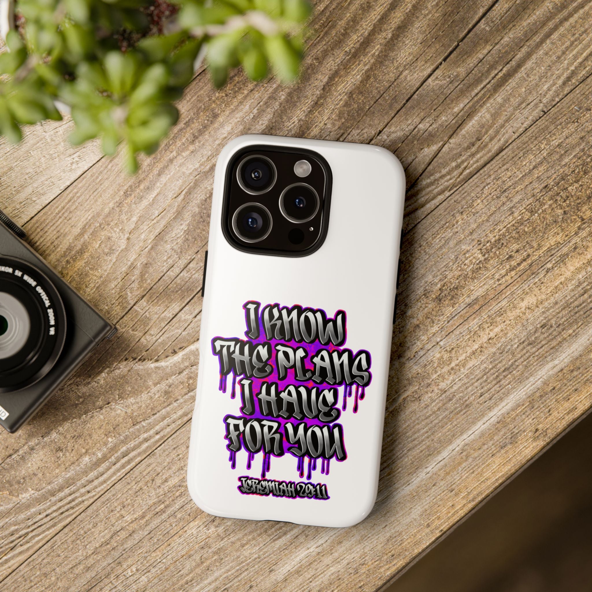 Jeremiah 29:11 Phone Case — "I Know The Plans I Have For You" Christian Bible Verse Protective Case