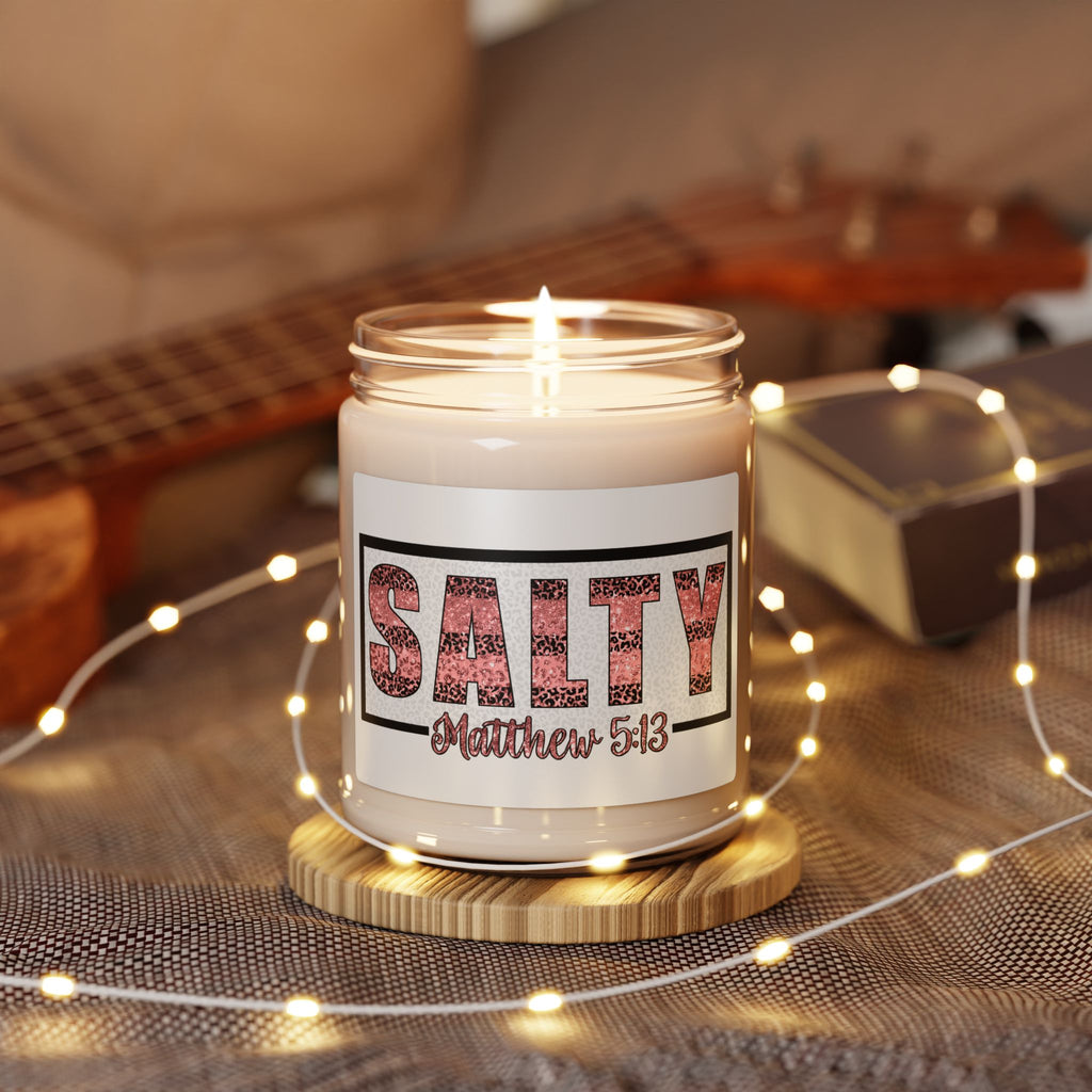Salty Bible Verse Scented Soy Candle, 9oz
