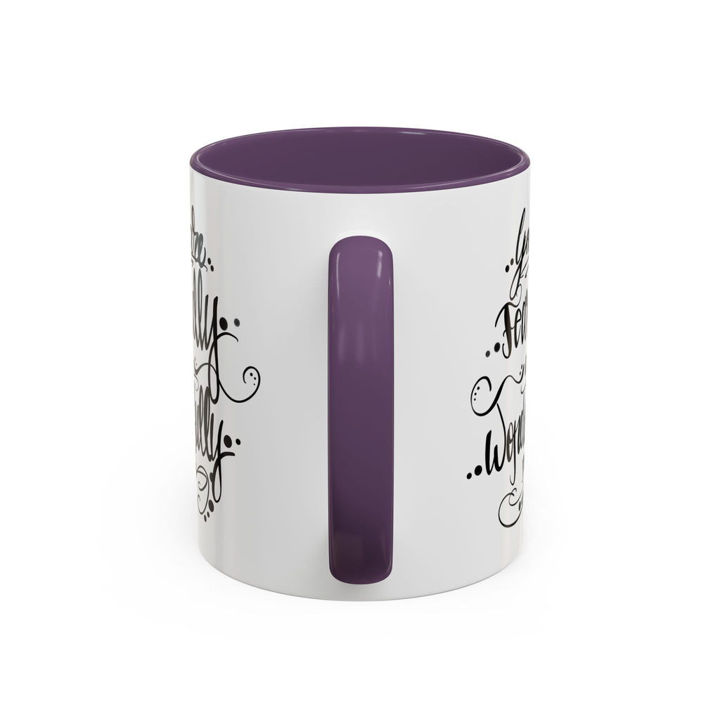 Inspirational Coffee Mug — "You Are Fearfully and Wonderfully Made" Accent Mug