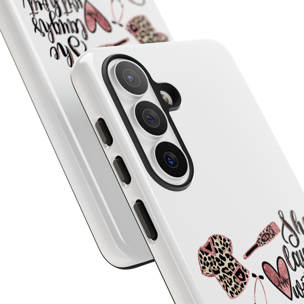 'She Laughs Without Fear' Proverbs 31 Scripture Nurse Tough Phone Case