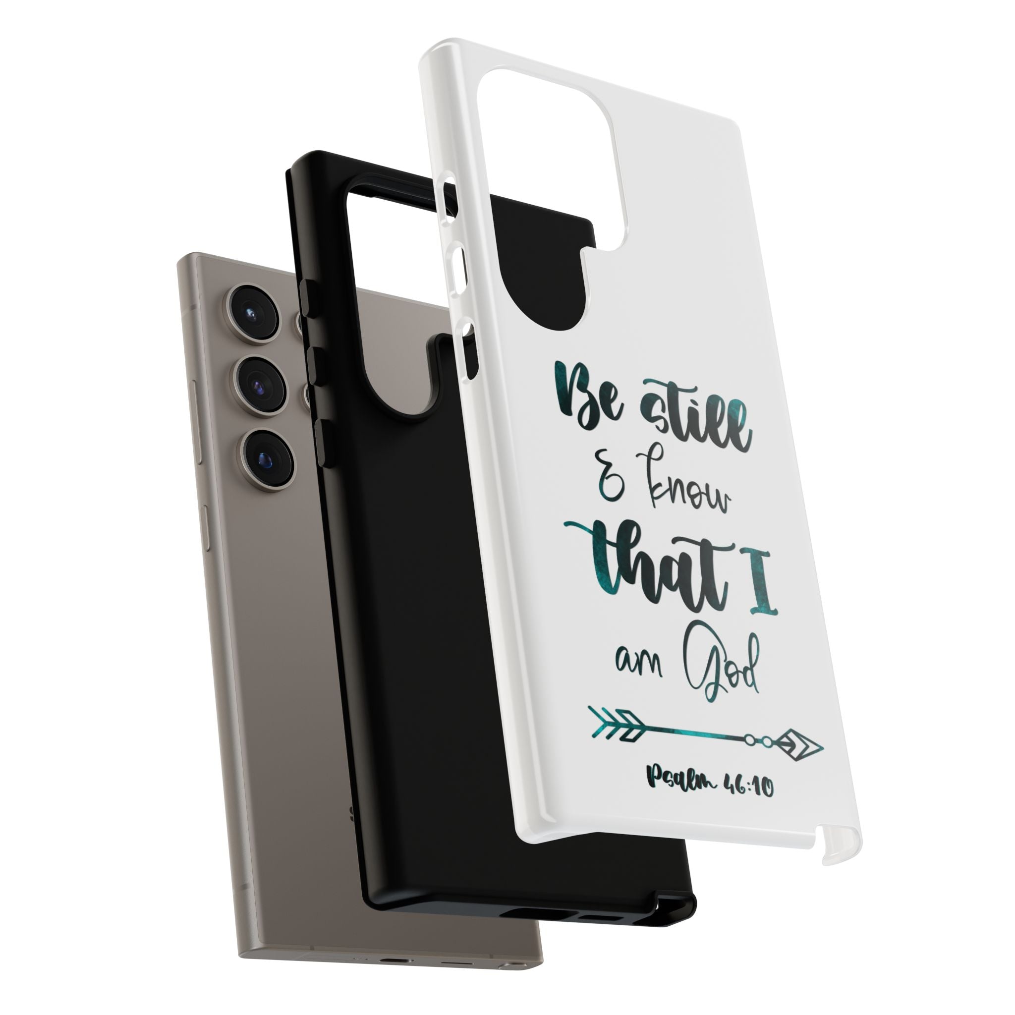 Christian Phone Case - "Be Still & Know That I Am God" Psalm 46:10 Protective Tough Case
