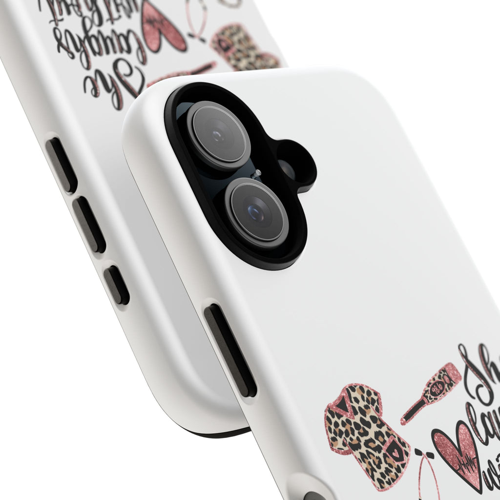 'She Laughs Without Fear' Proverbs 31 Scripture Nurse Tough Phone Case
