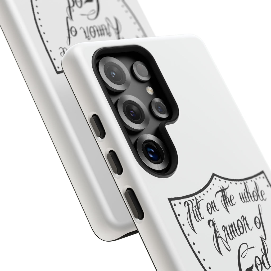 Armor of God Phone Case — Ephesians 6:11 Christian Floral Protective Cover