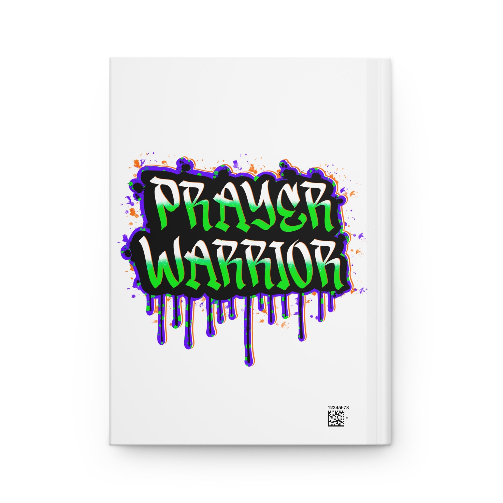 Prayer Warrior Hardcover Journal — Graffiti Style Christian Notebook for Devotion & Bible Study