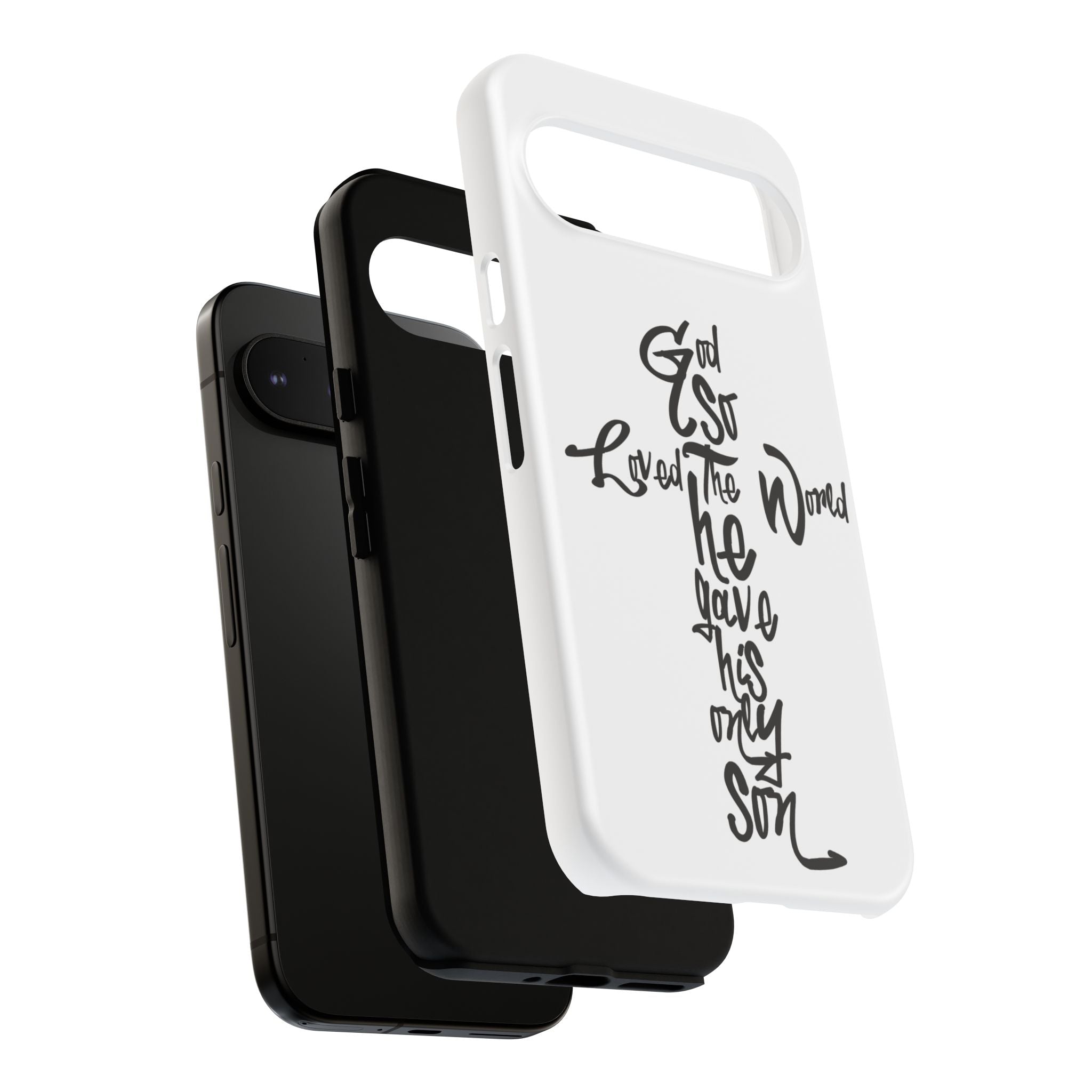 John 3:16 Bible Verse Christian Cross Phone Case — “God So Loved the World He Gave His Only Son”