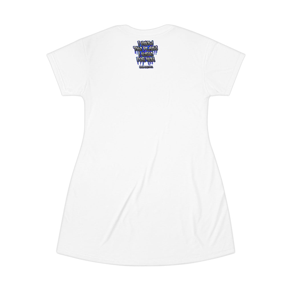 Jeremiah 29:11 Graffiti T-Shirt Dress — "I Know The Plans I Have For You" Inspirational Bible Verse