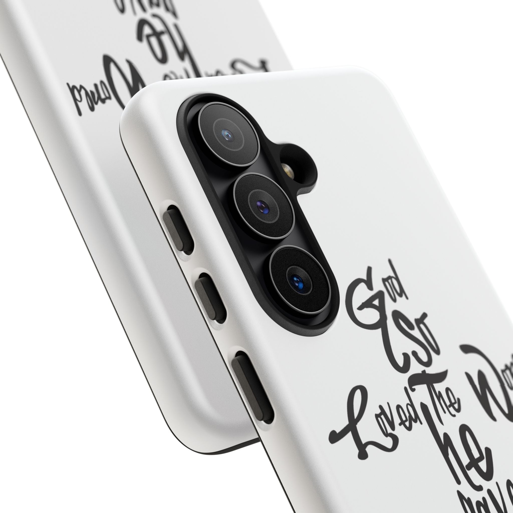 John 3:16 Bible Verse Christian Cross Phone Case — “God So Loved the World He Gave His Only Son”