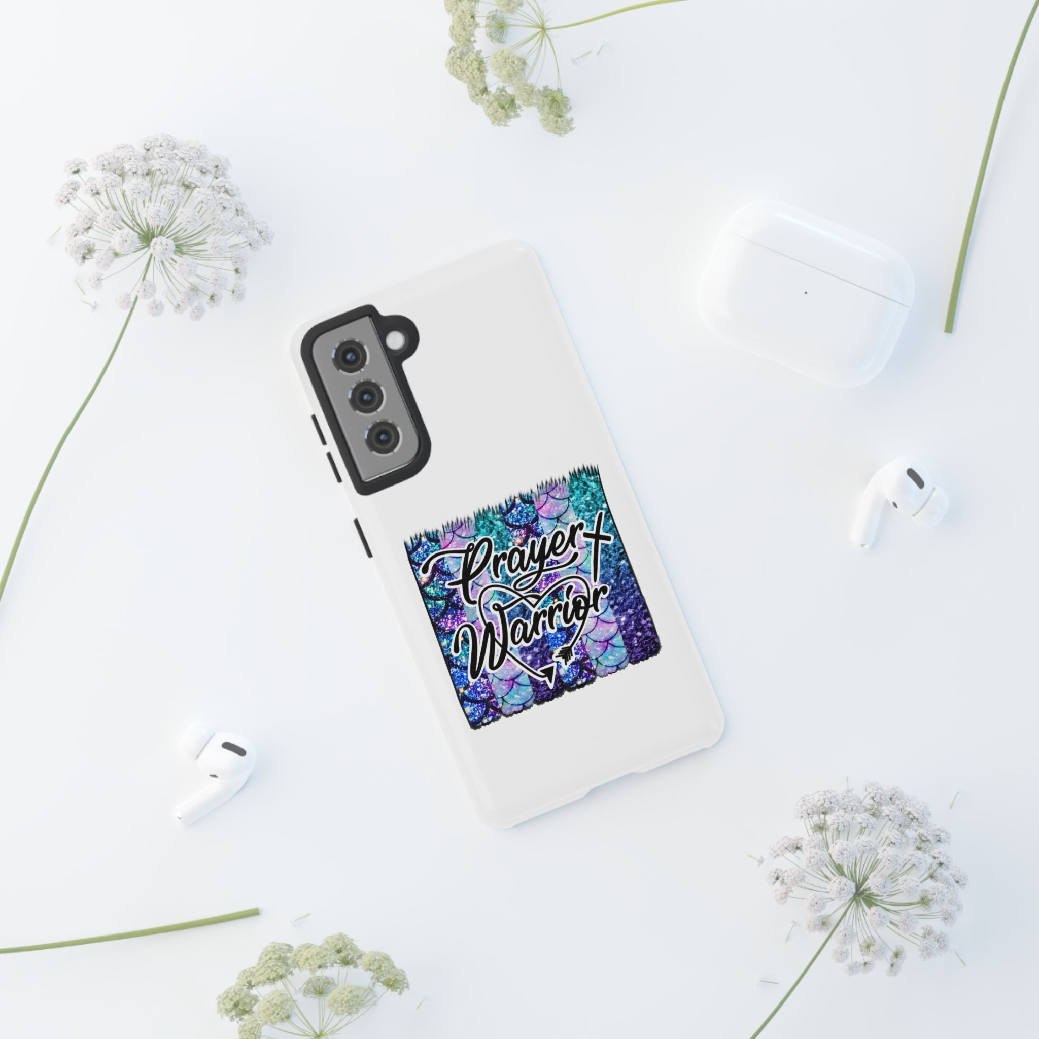 Prayer Warrior Phone Case — Faith-Inspired Tough Protective Cover