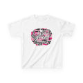 Kids Tee — She Is Strong Bible Verse Pink Camo Tee