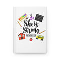 She Is Strong Proverbs 31 Hardcover Journal — Teacher Inspirational Notebook