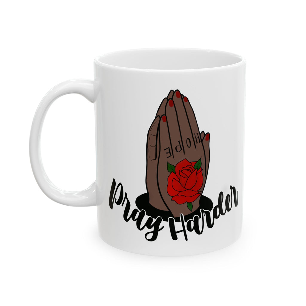 Prayer Warrior Ceramic Mug — Inspirational Faith Coffee Cup (11oz & 15oz)