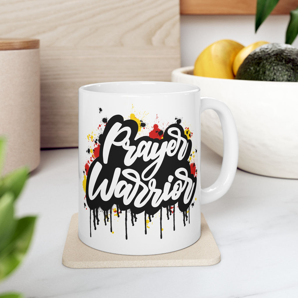 Prayer Warrior Street Art Script Design (11oz, 15oz)